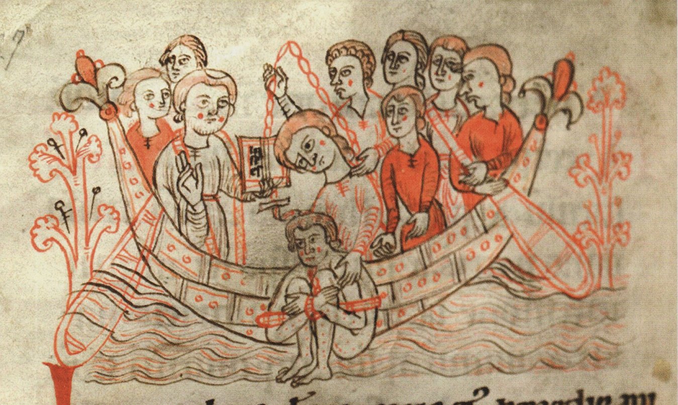 Vízpróba, ábrázolás a 12. század végéből