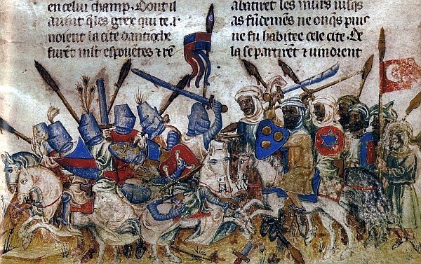 keresztes és muszlim seregek összecsapása